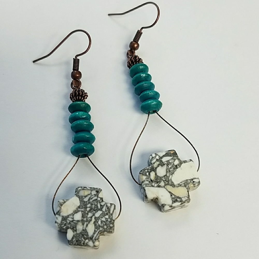 3/$25 🌸💖🌸HANDCRAFTED NATURAL STONE EARRINGS🌸💖🌸